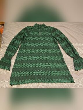 Free People Green Simone Mini Dress Size Medium